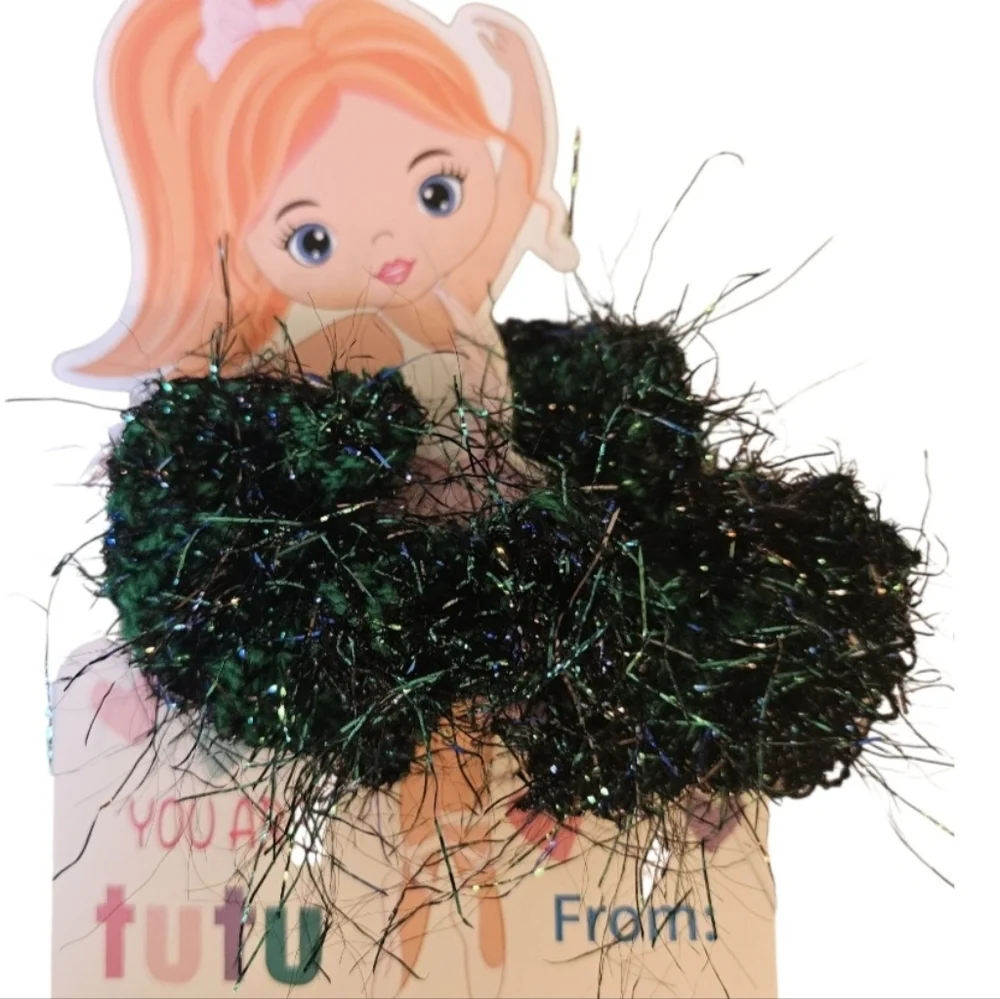 Handmade Mermaidcore Scrunchie Gift Set Mystical Sea Inspired knit Tutu Hair Tie
